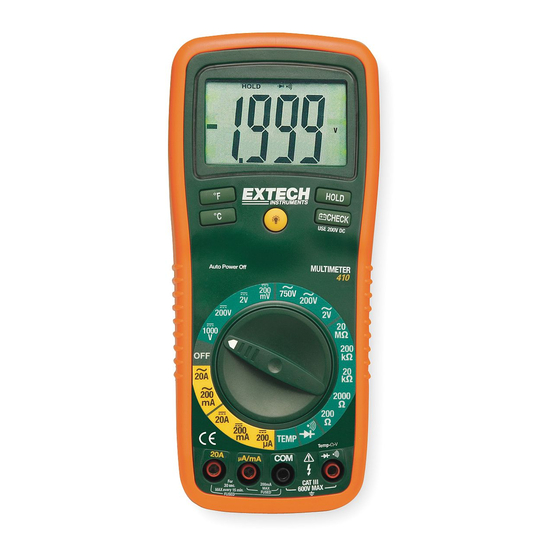Extech Instruments EX410 Bedienungsanleitung