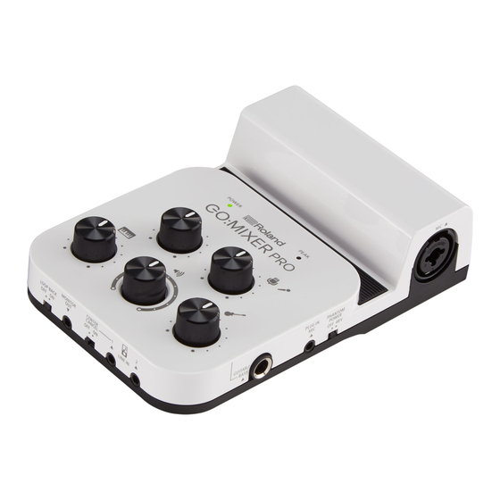 Roland GO:MIXER PRO Bedienungsanleitung