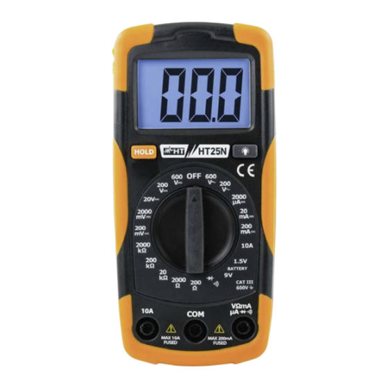 HT Instruments HT25N Bedienungsanleitung
