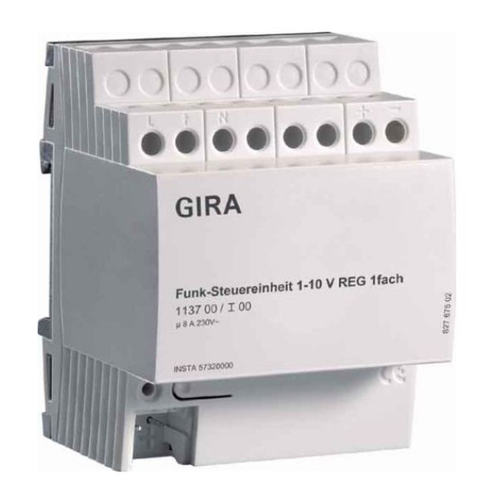 Gira 1137 00 Bedienungsanleitung