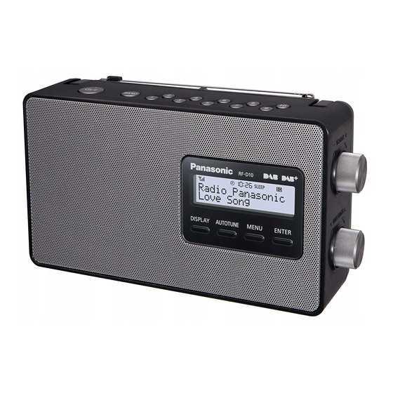 Panasonic RF-D10 Bedienungsanleitung