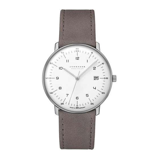 Junghans J101.85 Bedienungsanleitung
