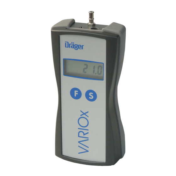 Dräger MSI VARIOx-2 SO2 Bedienungsanleitung