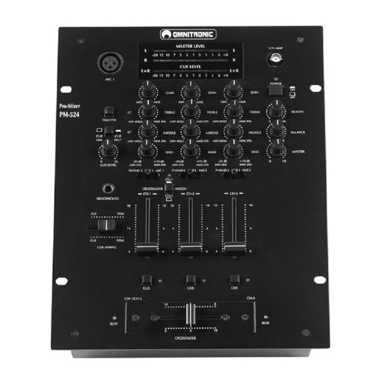 Omnitronic PM-524 Bedienungsanleitung