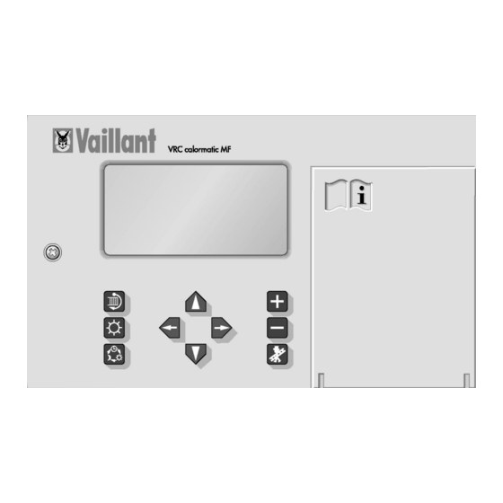 Vaillant VRC-Set calormatic MF Installationsanleitung