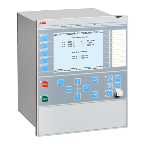 ABB REC650 Technisches Handbuch
