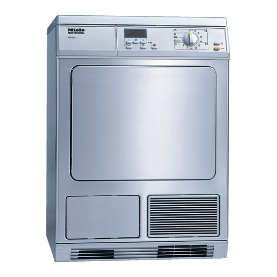 Miele professional PT 5135 C Gebrauchs- Und Aufstellanweisung