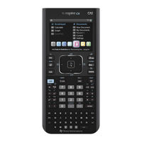 Texas Instruments TI-Nspire CX Bedienungsanleitung