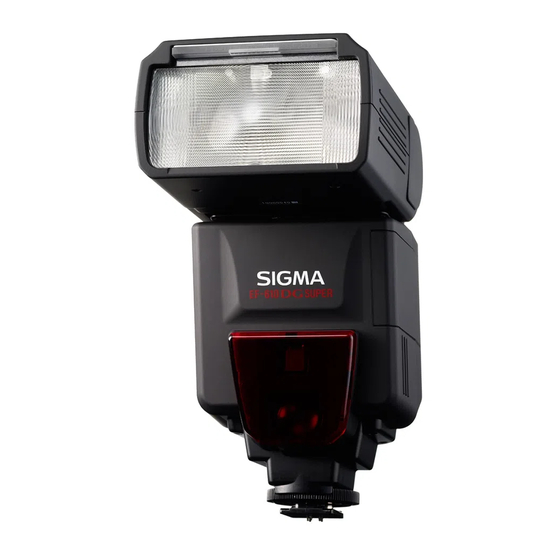 Sigma EF-610 DG SUPER Bedienungsanleitung