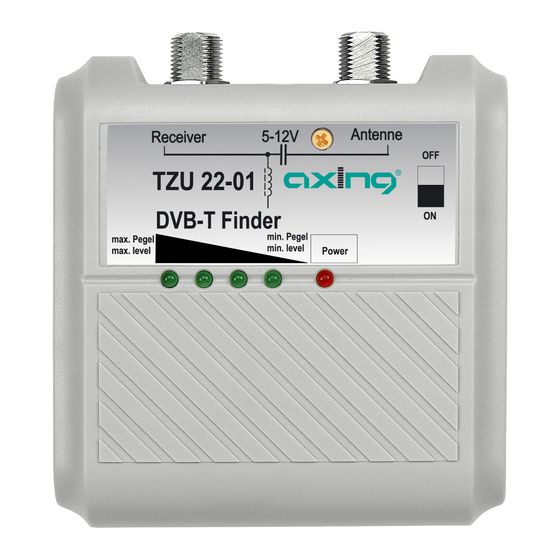axing basic-line TZU 22-01 Betriebsanleitung