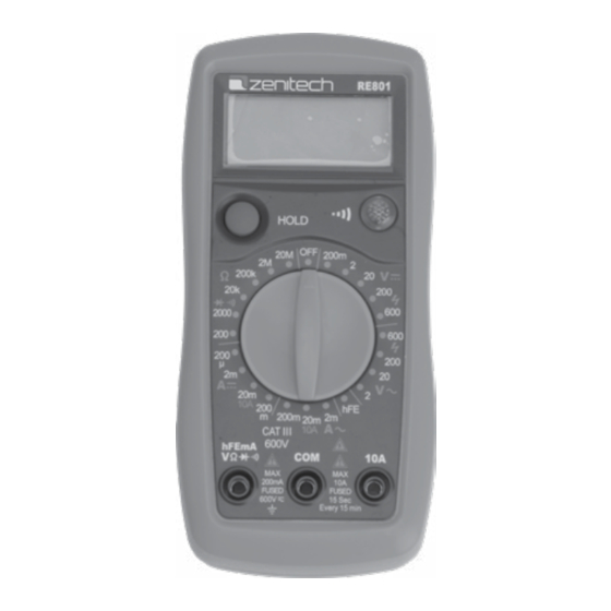 zenitech 825813 Handbücher