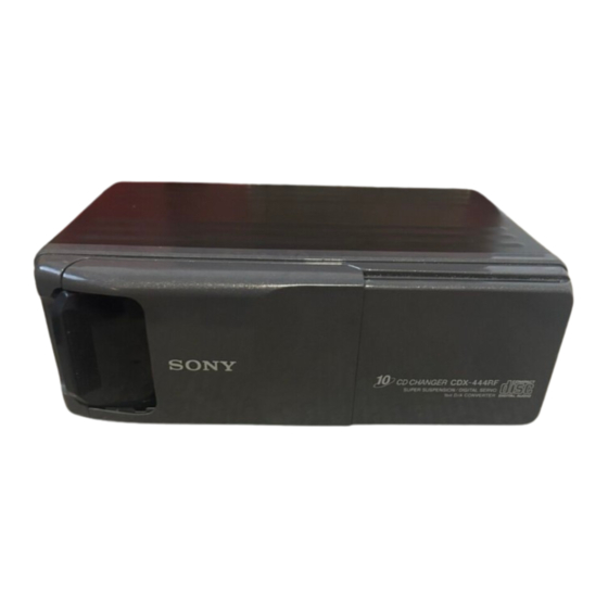 Sony cdx 444 rf Bedienungsanleitung