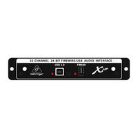 Behringer X-UF Interface Schnellstartanleitung