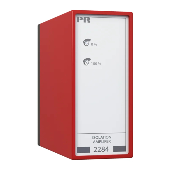 PR electronics 2284 Bedienungsanleitung