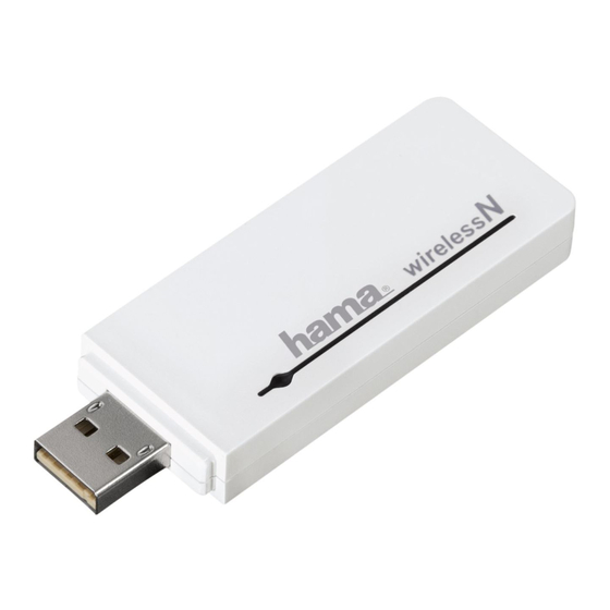 Hama WLAN USB Stick 300 Mbps Bedienungsanleitung