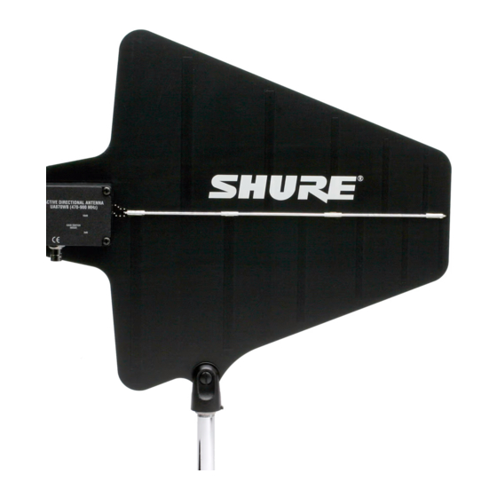 Shure UA870 Bedienungsanleitung