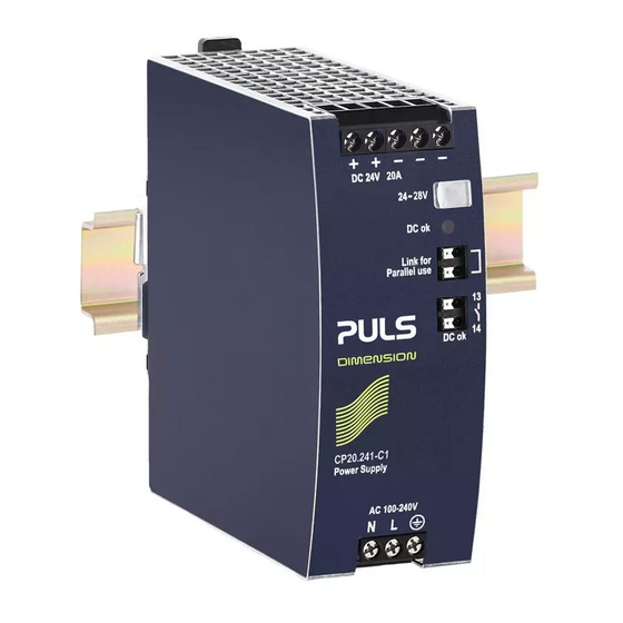 PULS DIMENSION CP-Serie Bedienungsanleitung