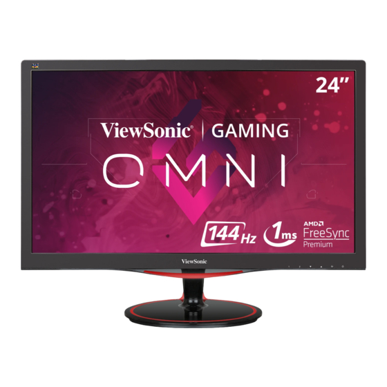 ViewSonic VX2458-mhd Bedienungsanleitung