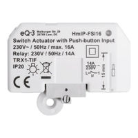 HomeMatic IP HmIP-FSI16 Installations- Und Bedienungsanleitung
