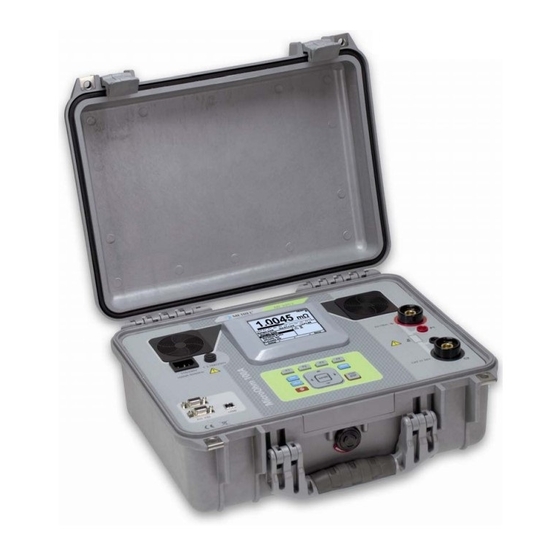 METREL MI 3252 MicroOhm 100A Handbücher