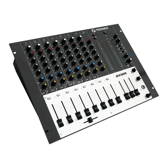 Rodec MX3000 Bedienungsanleitung