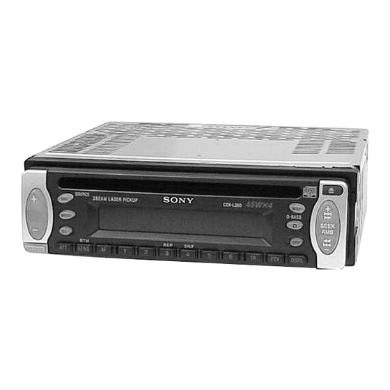 Sony CDX-L360 Bedienungsanleitung