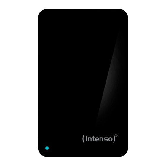 Intenso 2,5" MEMORY DRIVE Bedienungsanleitung