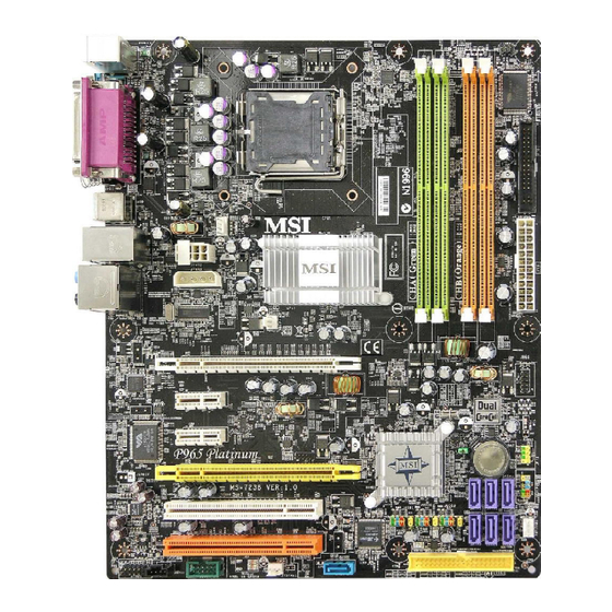 MSI P965 Platinum Serie Bedienungsanleitung