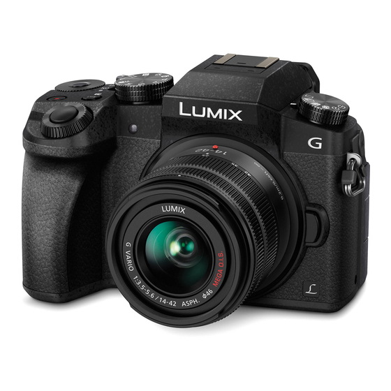 Panasonic LUMIX DMC-G7K Kurzbedienungsanleitung