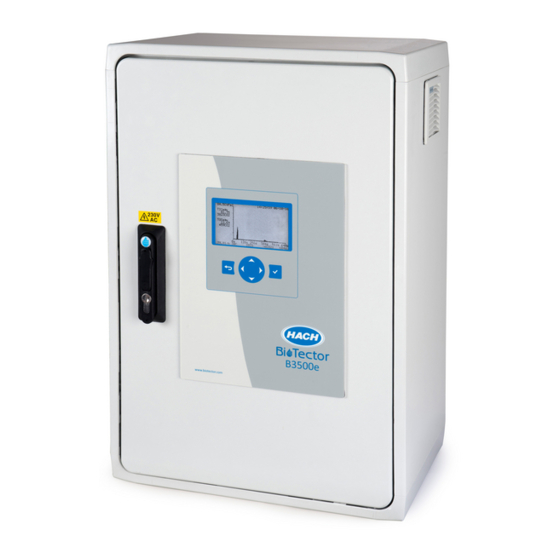 Hach BioTector B3500e Wartung Und Fehlerbehebung