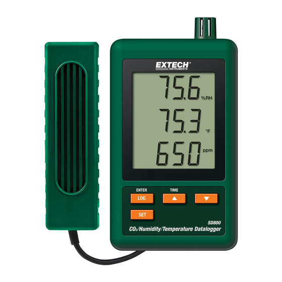 Extech Instruments SD800 Bedienungsanleitung