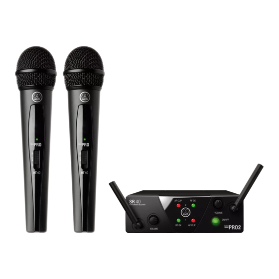 AKG WMS40 mini dual Schnellstartanleitung