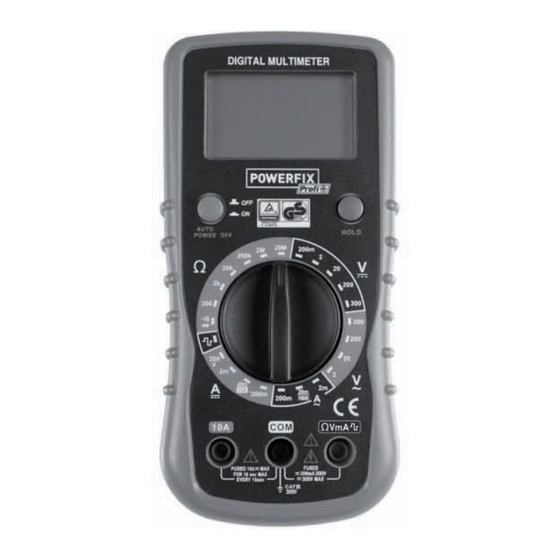 Powerfix Profi PDM 300 B1 Bedienungsanleitung Und Sicherheitshinweise