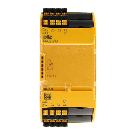 Pilz PNOZ s10 Betriebsanleitung