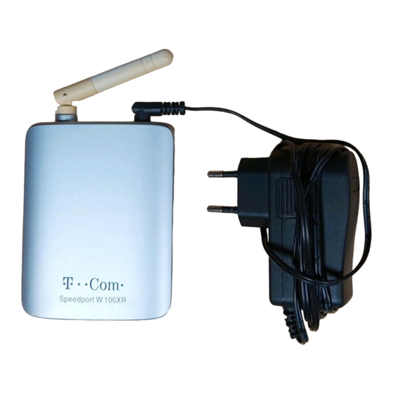 Telekom Speedport W 100XR Kurzanleitung