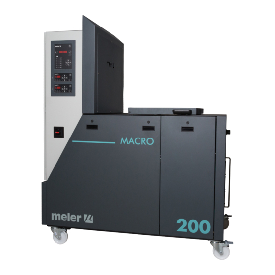 Meler Macro 200 Serie Betriebsanleitung
