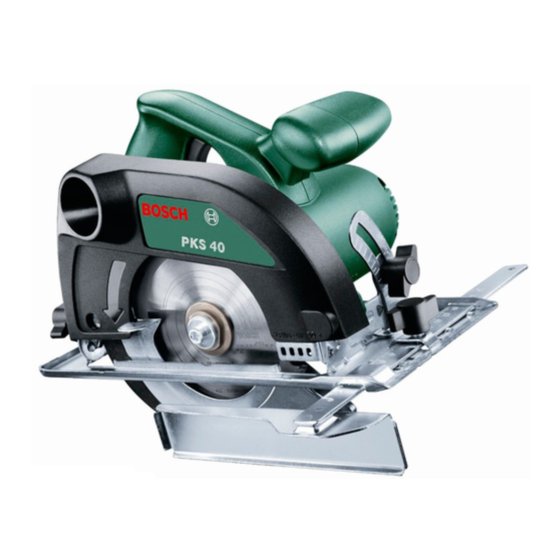 Bosch PKS 40 Originalbetriebsanleitung