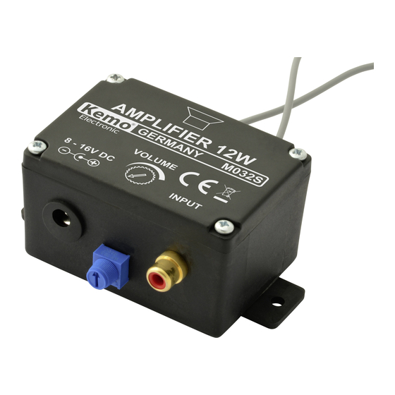 Kemo M032S Anschlussplan