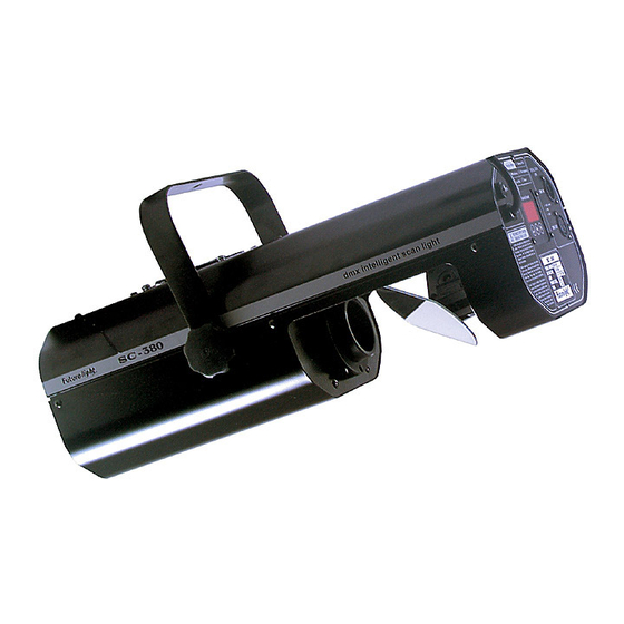 Futurelight SC-380 Scanner Bedienungsanleitung
