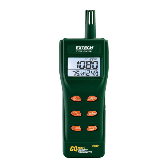 Extech Instruments CO250 Bedienungsanleitung