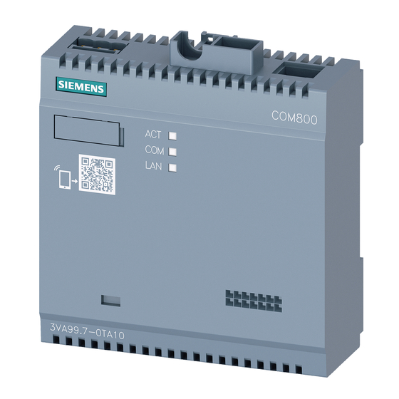 Siemens 3VA9977-0TA.0 Serie Betriebsanleitung