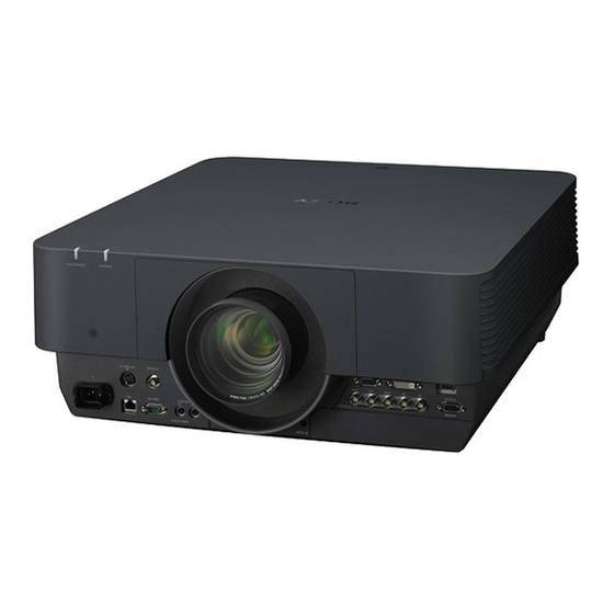 Sony VPL-FHZ700L Bedienungsanleitung