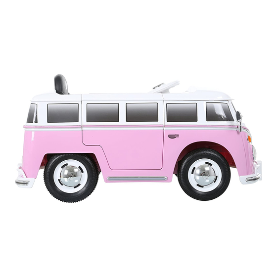 Rollplay Volkswagen Camper Van Montageanleitung