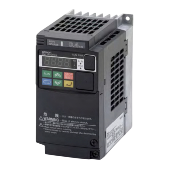 Omron MX2 Kurzinbetriebnahmeanleitung
