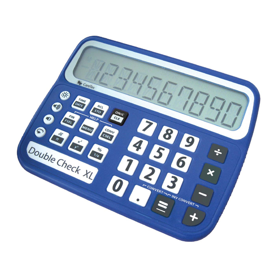 Caretec DoubleCheck XL Bedienungsanleitung