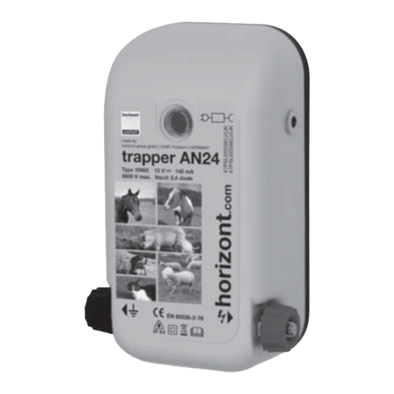 Horizont TRAPPER AN8 Original Bedienungsanleitung