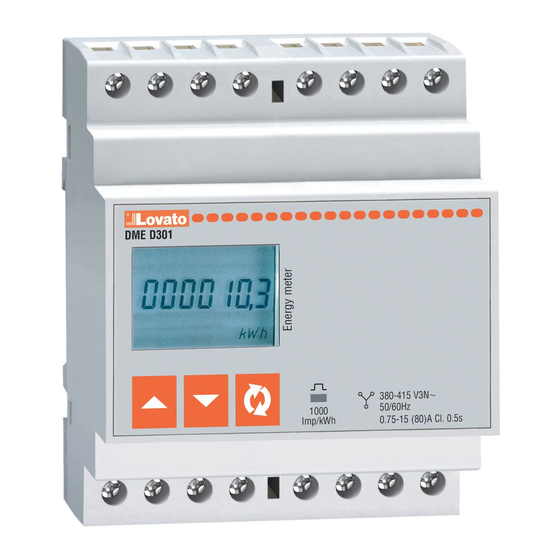 LOVATO ELECTRIC DMED301MID Betriebsanleitung