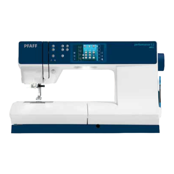 Pfaff per formance 5.2 Gebrauchsanleitung