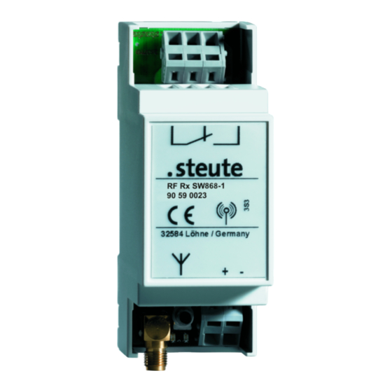 steute RF Rx SW868-USB Montageanleitung