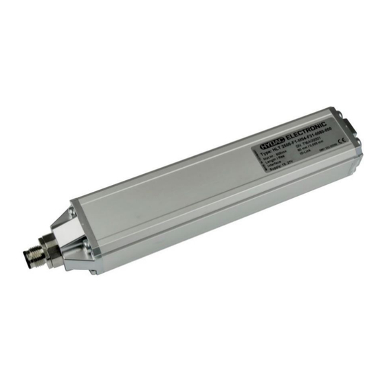 HYDAC ELECTRONIC HLT 2500-F1 Bedienungsanleitung